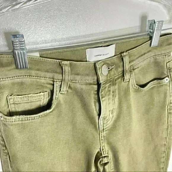NWT Current/Elliott The Stiletto Ankle Jean in Covert Green - Picture 6 of 8